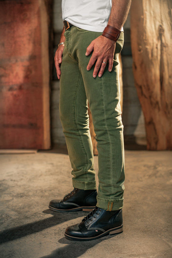 Brandon Overdyed Jean Army Green