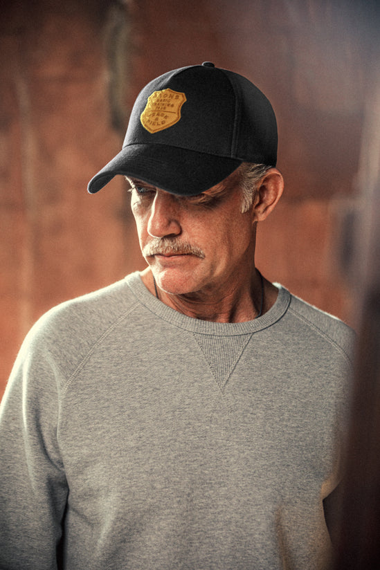 Track and Field Baseball Cap Black