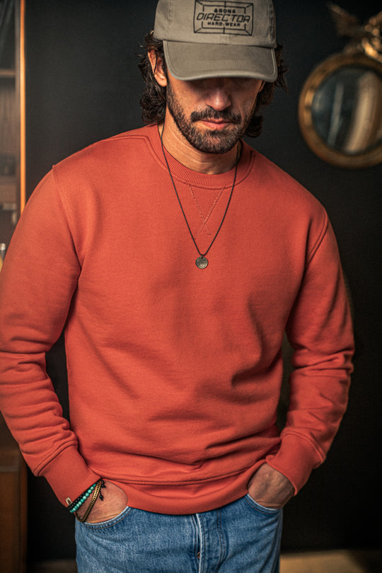 Rosso Back Yoke Sweatshirt Red