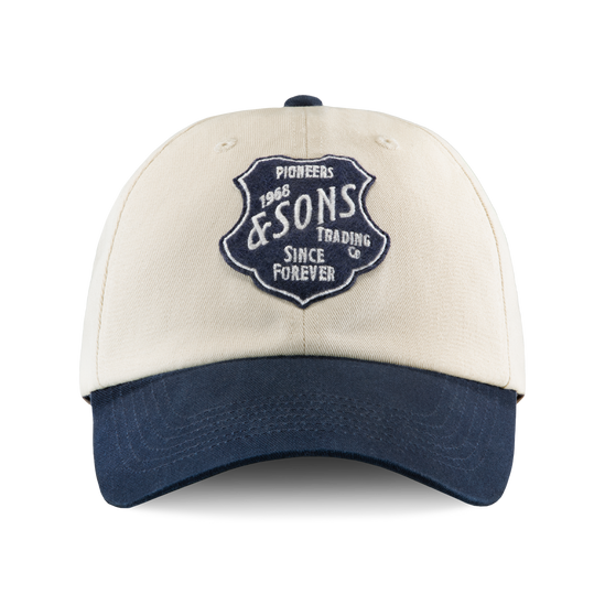 Davis Contrast Peak Cap Antique White