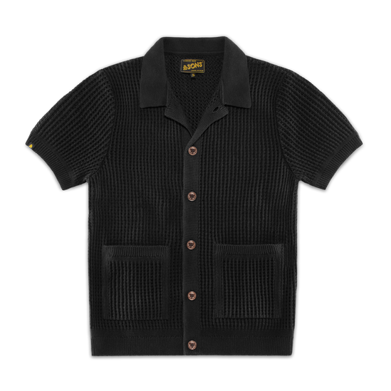 Santo Crochet Cardigan Black