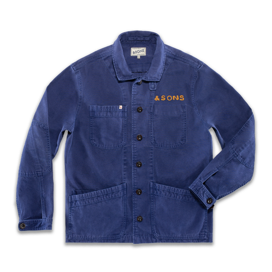 Editions Embroidery Hirst Chore Jacket Navy