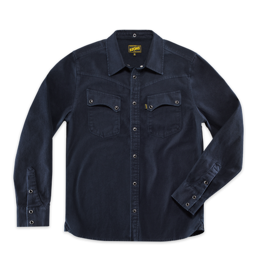 The Spur Western Shirt Navy
