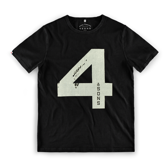 Number 4 Boxer T-Shirt Black