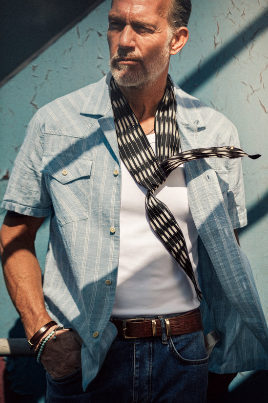 Rodeo Silk Scarf Black/ Raw