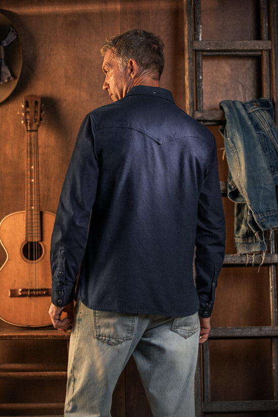 The Spur Western Shirt Navy