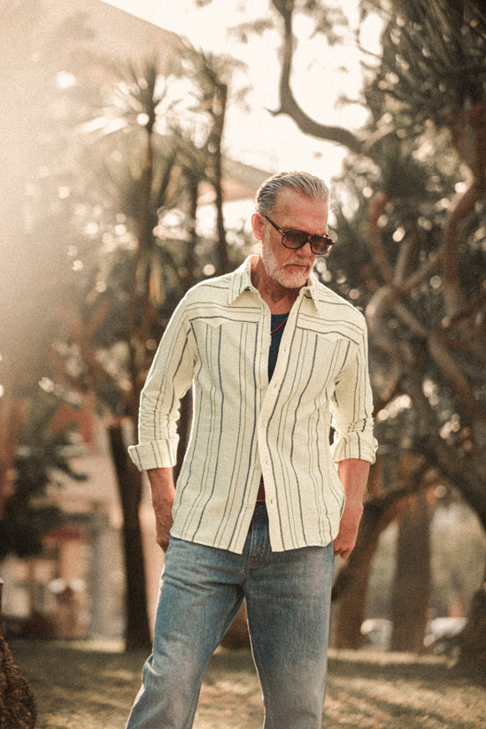 Folsom Western Shirt Raw / Black Stripe