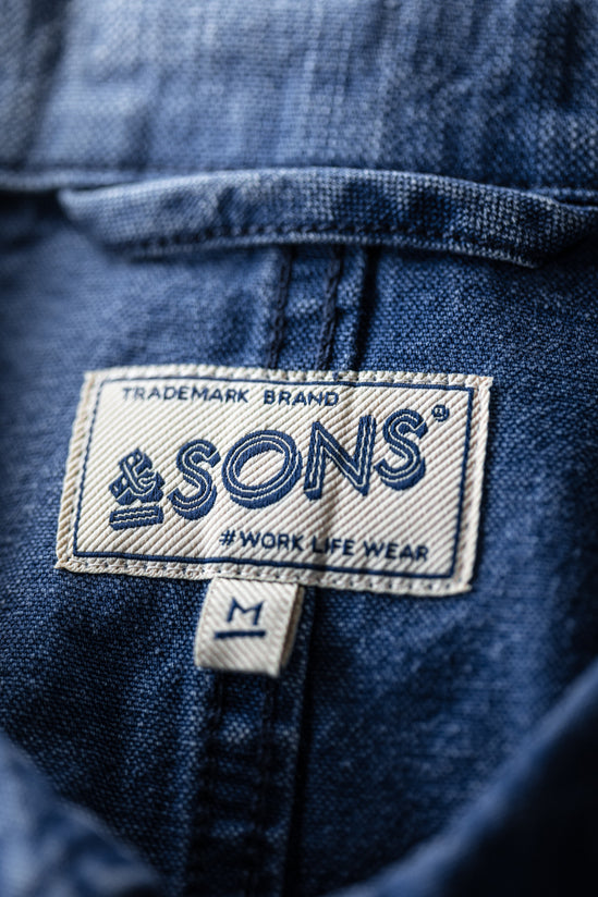 Artisan Workwear Chore Jacket Indigo Blue