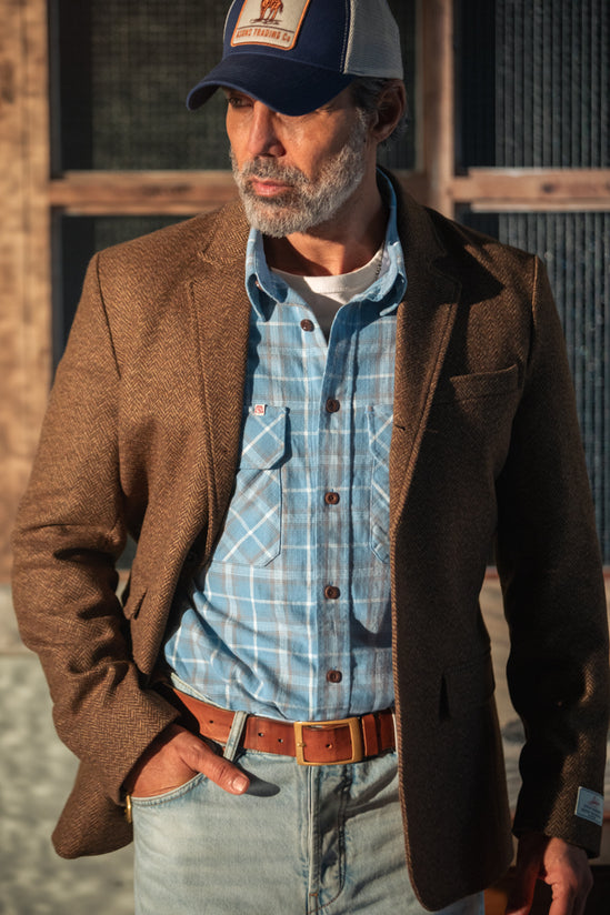 McQueen Stockman Shirt Blue Check