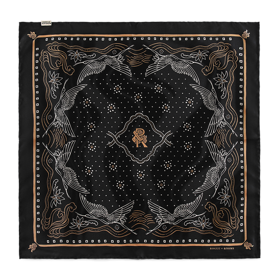 ROGUE Silk Bandana & Leather Toggle Set