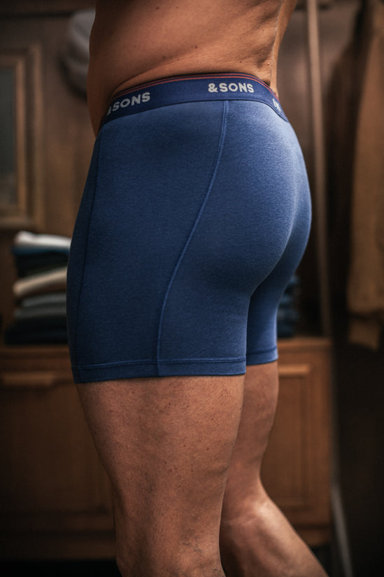 &SONS Essentials Boxer Shorts Indigo