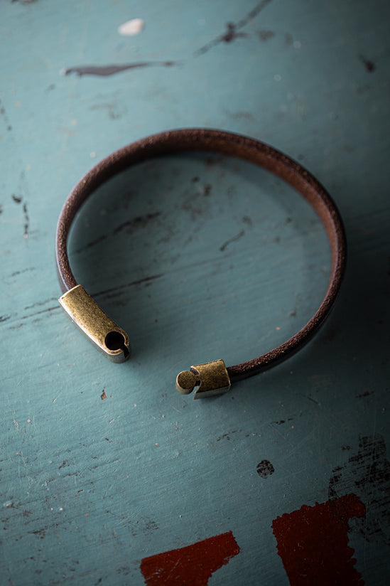 Smith Leather Bracelet Brown