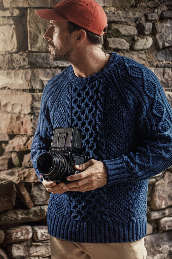 Bergman Indigo Cable Knit