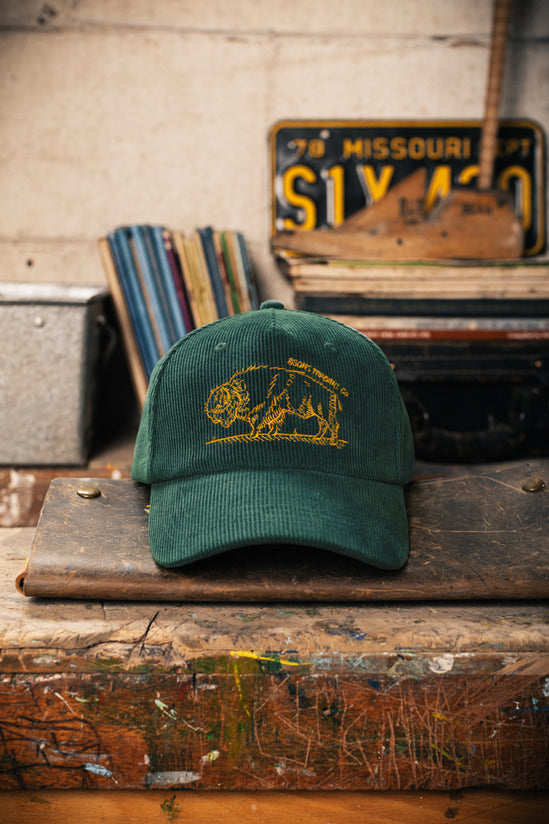 Bison Cord Cap Green