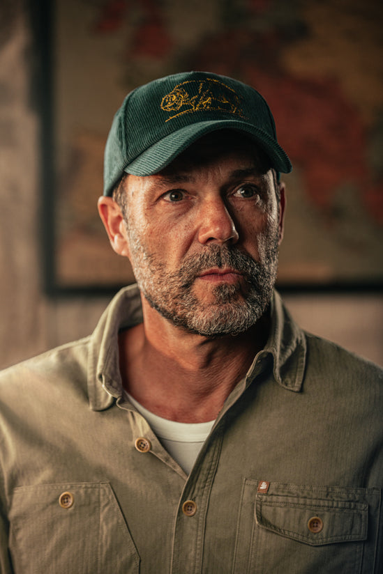 Bison Cord Cap Green
