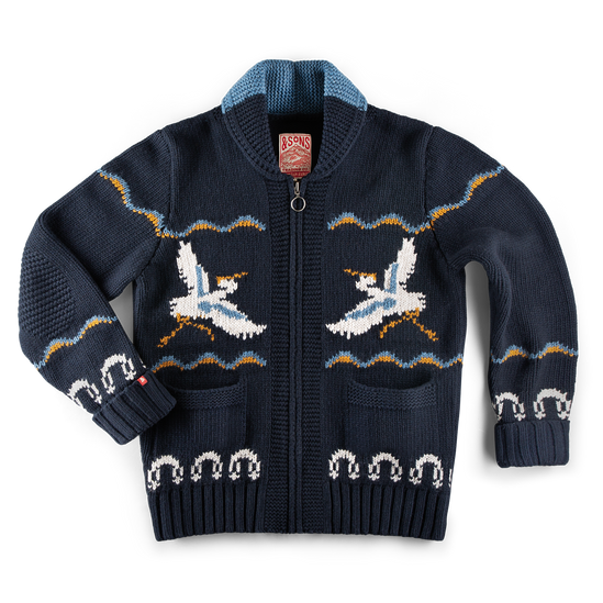 &SONS Crane Cardigan Navy