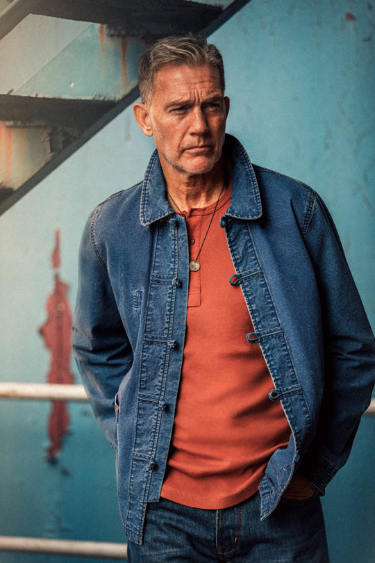 Artisan Workwear Chore Jacket Indigo Blue