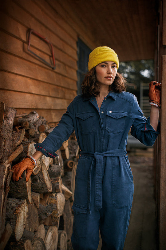 Damsons Sky Jumpsuit Utility Navy