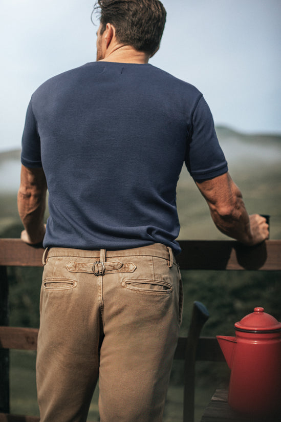 Bluesand Short Sleeve Henley Navy