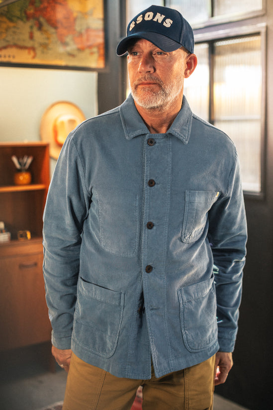 Oakdale Cord Chore Jacket Blue