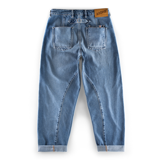 &SONS Switchback Jean Washed Indigo Blue