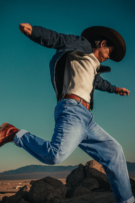 &SONS Switchback Jean Washed Indigo Blue