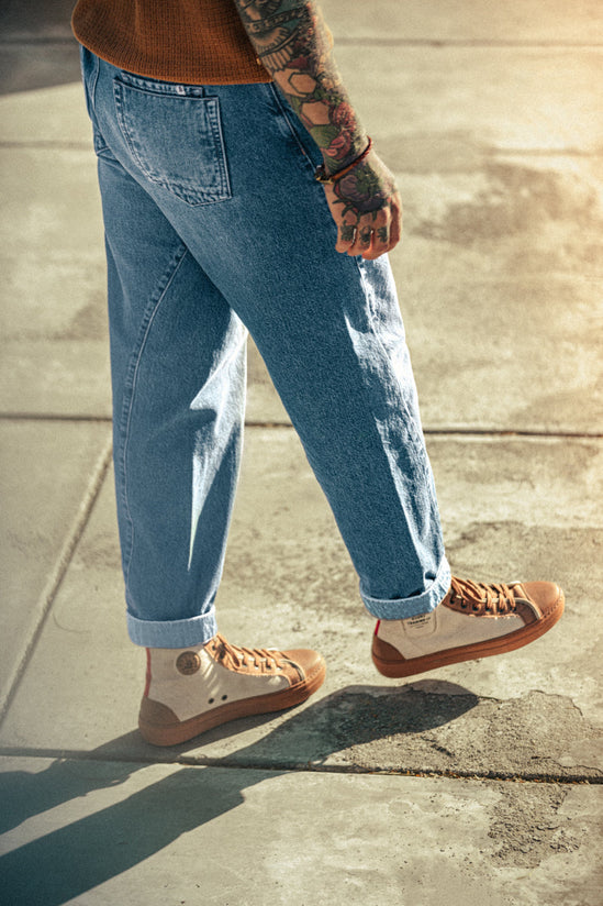 &SONS Switchback Jean Washed Indigo Blue