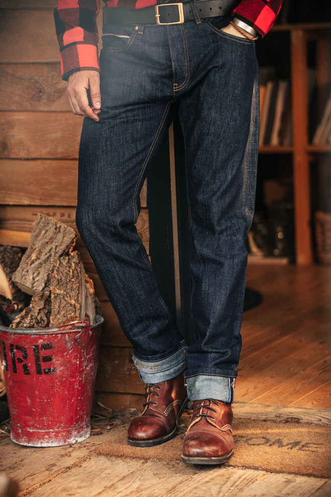 The New Frontier 14oz Selvedge Anti-bac Raw Denim Jeans