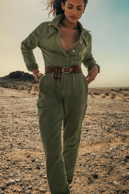 Damsons Sky Jumpsuit Green