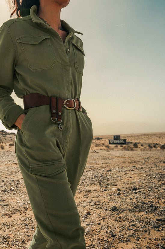 Damsons Sky Jumpsuit Green