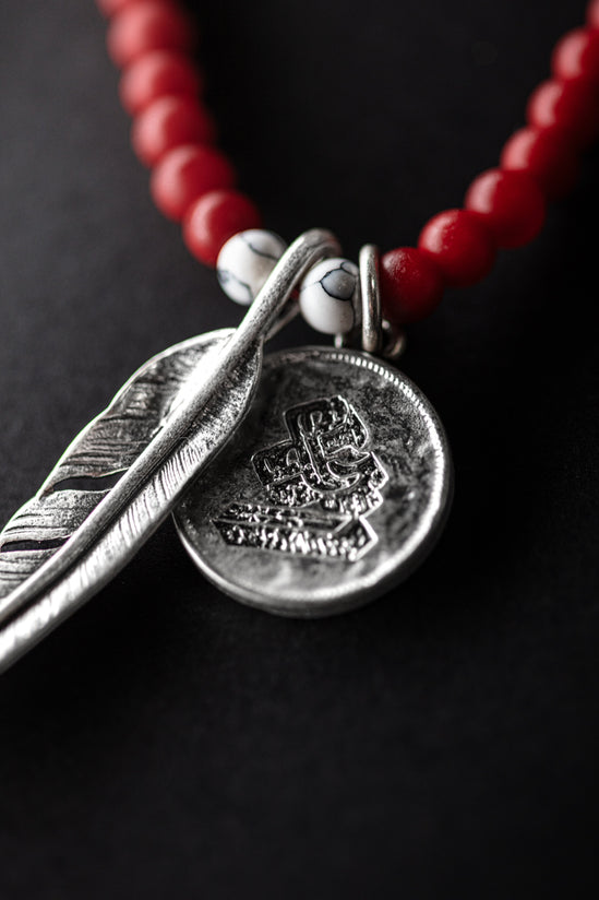 Big Sky Necklace Red/Silver