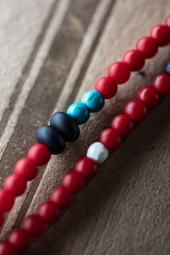 Big Sky Necklace Red/Silver