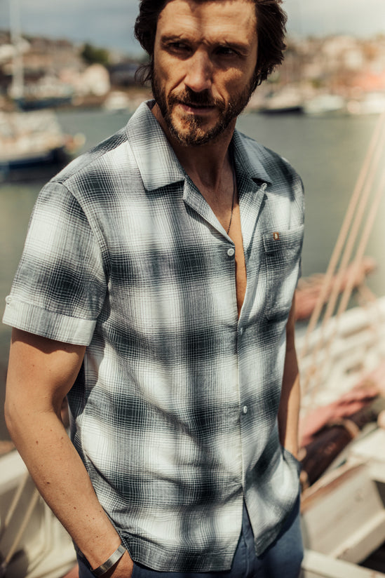 Ansel Check Shirt Monochrome