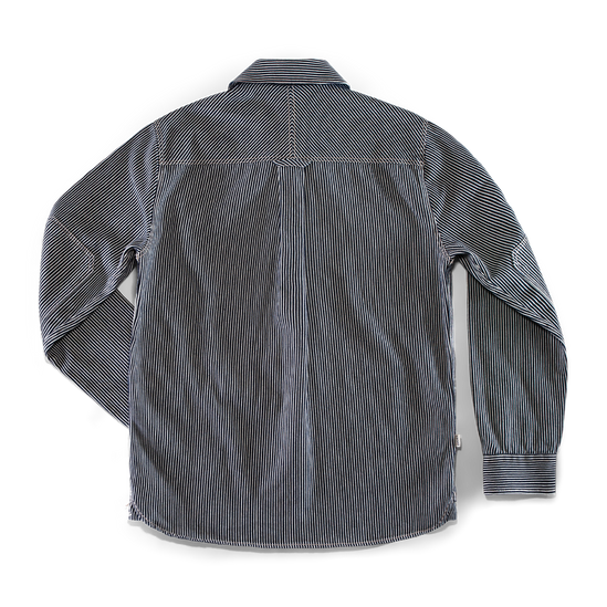 Brady Hickory Stripe Shirt Indigo