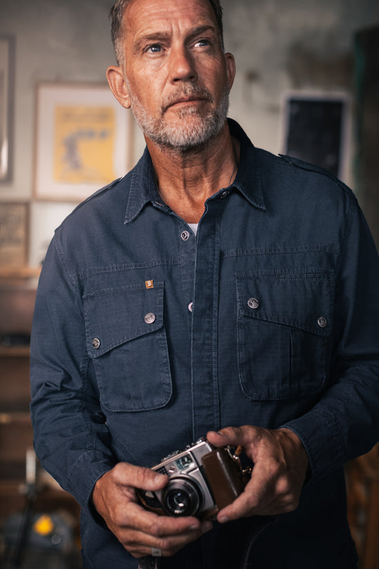 Irving Photography Shirt Navy