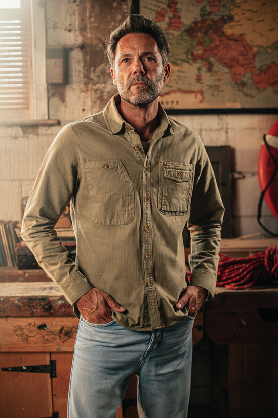 Jacob Pocket Mix Shirt Khaki