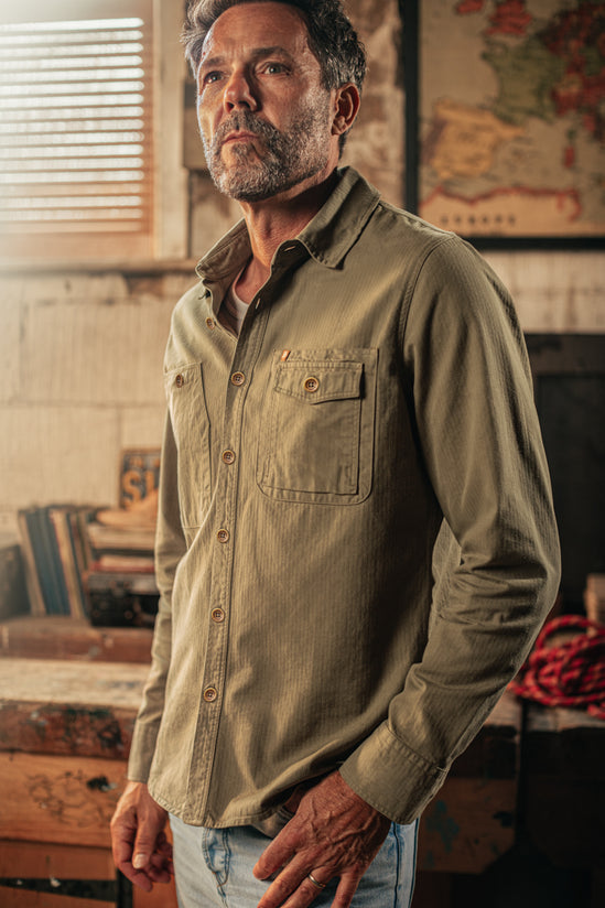 Jacob Pocket Mix Shirt Khaki