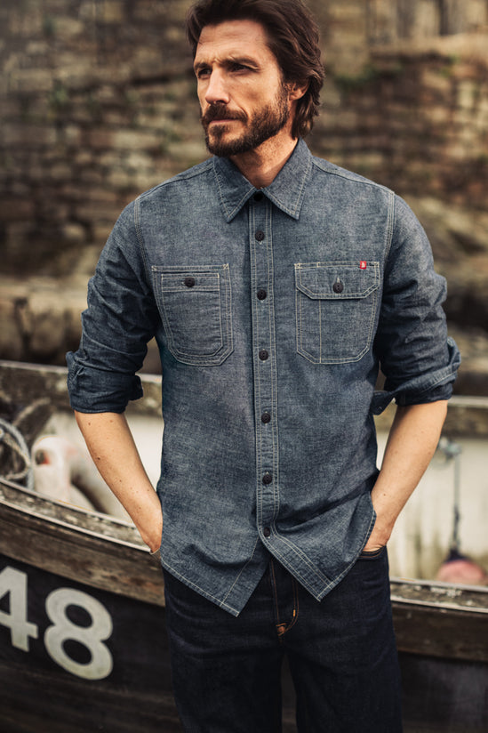 Luke Shirt Dark Chambray