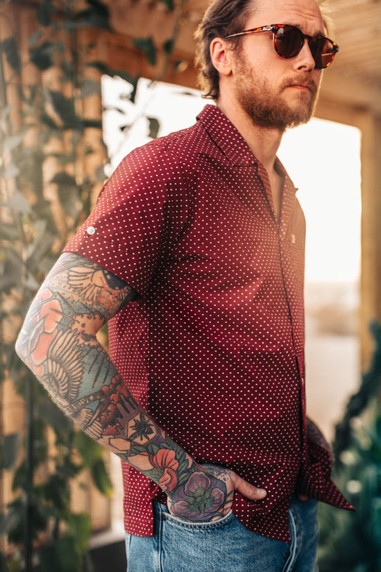 Mason Club Shirt Maroon