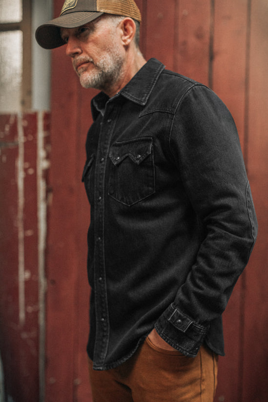 Saw Tooth Shirt Black