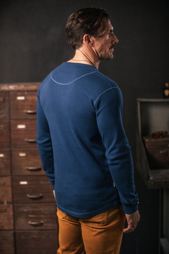 The New Elder Henley Shirt Indigo