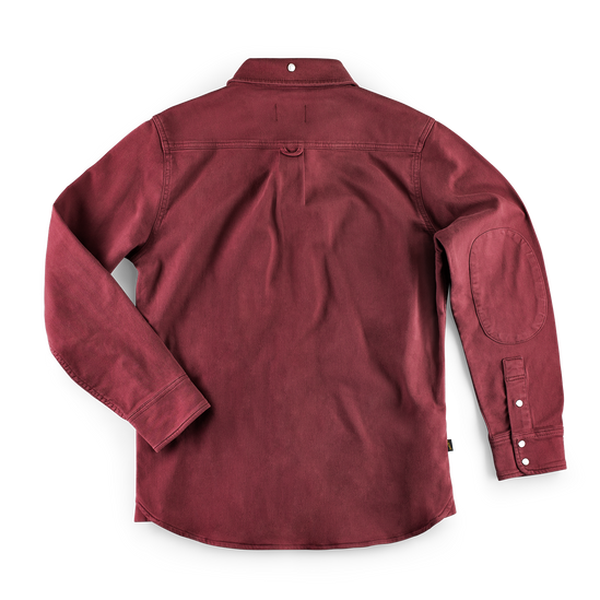 &SONS Sunday Shirt Faded Deep Maroon