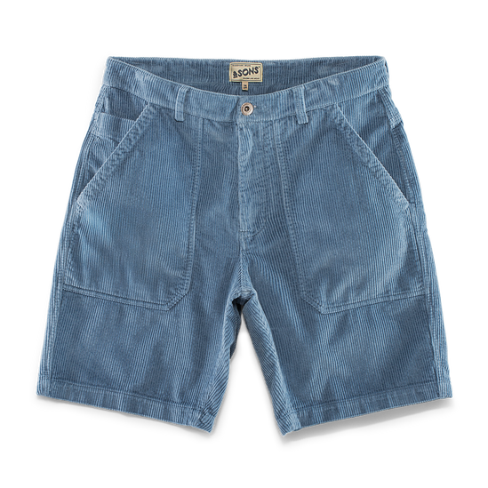 Fresno Cord Shorts Blue