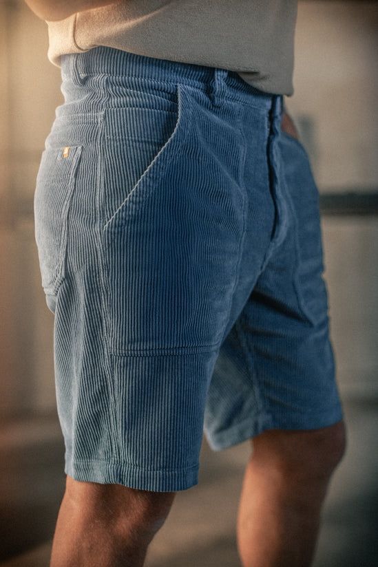 Fresno Cord Shorts Blue