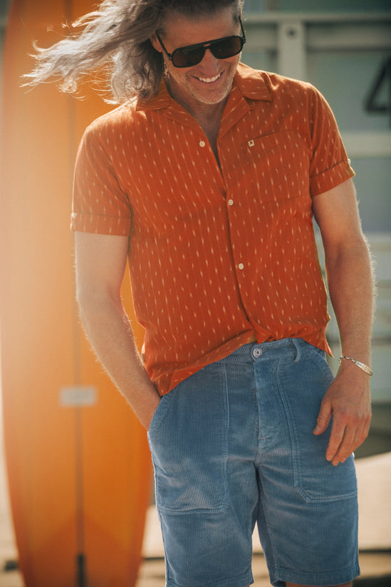 Fresno Cord Shorts Blue