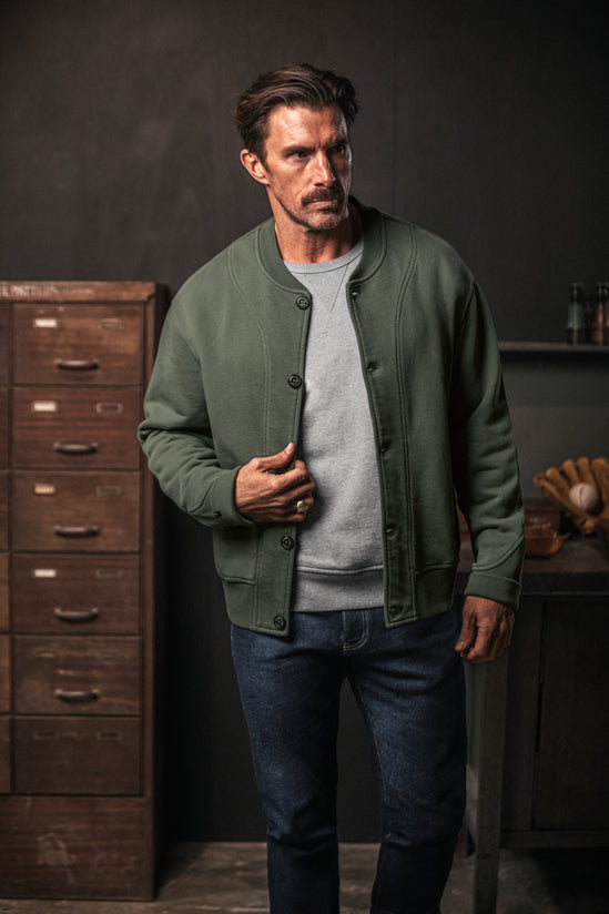 Malone Bomber Sweat Green
