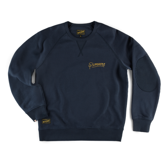 &SONS Embroidered Pioneers Sweatshirt Navy