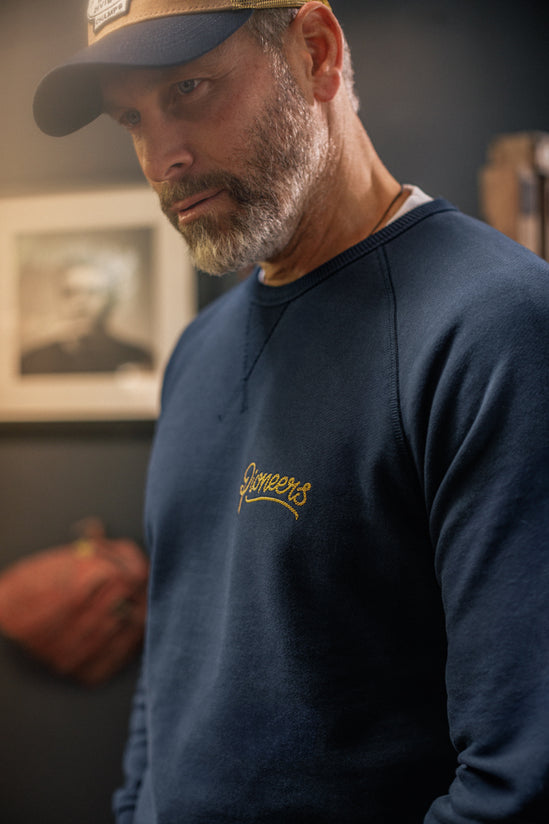 &SONS Embroidered Pioneers Sweatshirt Navy