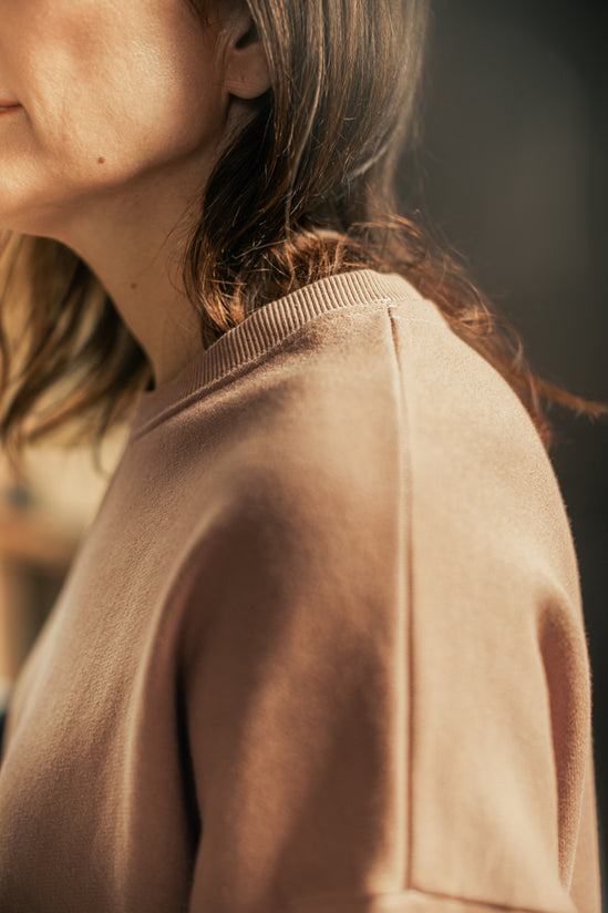 Damsons Earth Relaxed Crew Sweatshirt Brown