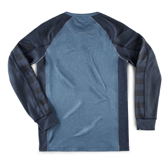 &SONS Basic Training Long Sleeve Tee Navy Marl